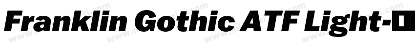 Franklin Gothic ATF Light字体转换